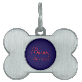 Placa de identificación para mascotas
