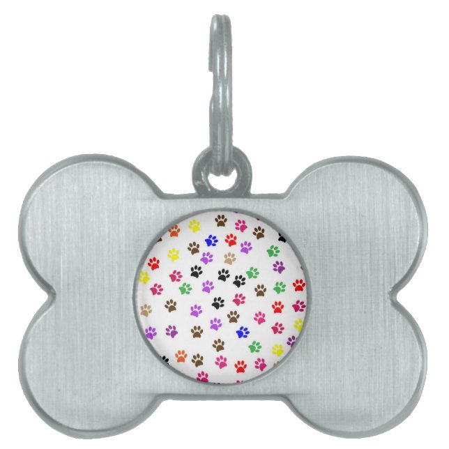 Placa de identificación para perro Paws (Frente)