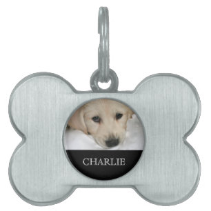 Placa de identificación personalizada de la foto y