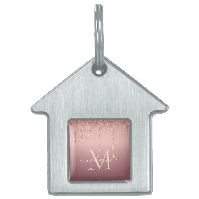 Placa de identificación personalizada para mascota (Frente)