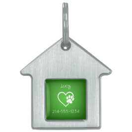 Placa de identificación personalizada para perro v