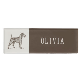 Placa de identificación personalizada para Terrier