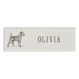 Placa de identificación personalizada para Terrier