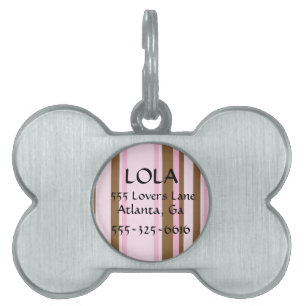 Placa de identificación rayada personalizada del