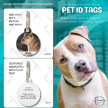 Placa de Identificación Redonda para Mascotas Tota