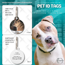 Placa de Identificación Redonda para Mascotas Tota