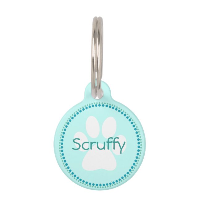 Placa de identificación verde azulada de la (Anverso)