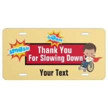 Placa de licencia de aluminio