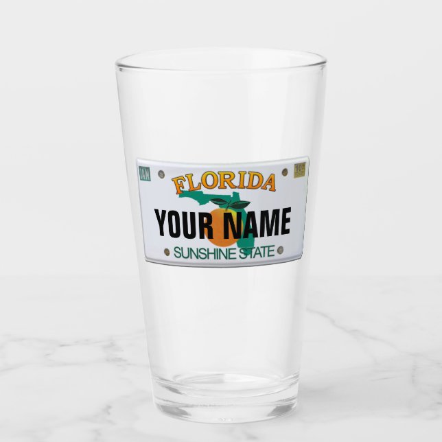 Placa de licencia de Florida (personalizable) (Anverso)