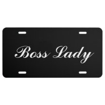 Placa de licencia - Jefe Lady