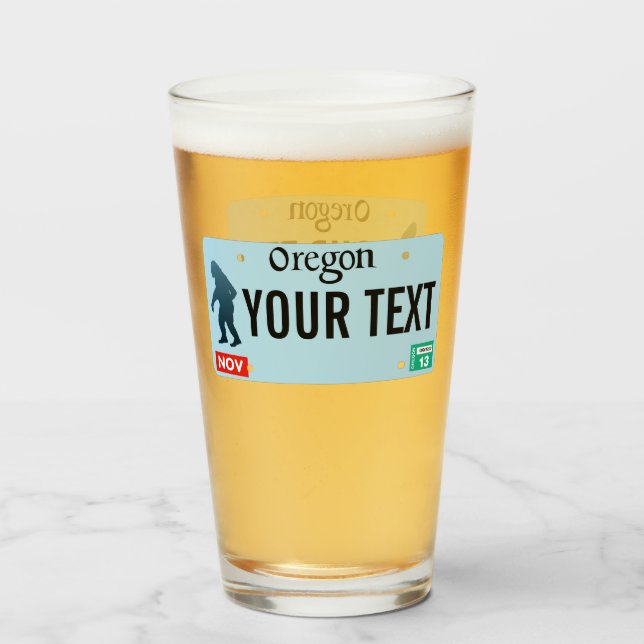 Placa de licencia Oregon Sasquatch (Anverso (lleno))