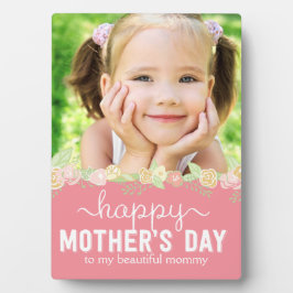 Placa de marco de Personalizado del Día de la Madr