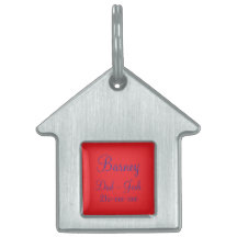 Placa de mascota enmarcada