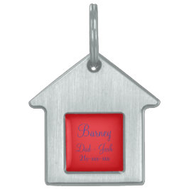 Placa de mascota enmarcada