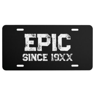 placa de matrícula EPIC