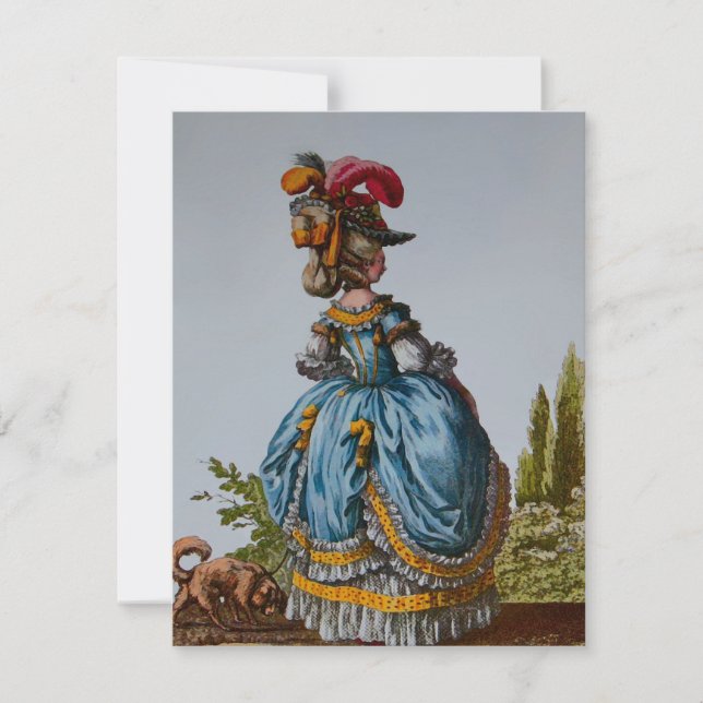 Placa de moda del siglo XVIII ~ Invitaciones (Anverso)