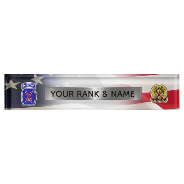 Placa De Nombre 10.ª División de Montaña (Anverso)