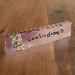 Placa De Nombre A look full of charm and adventure