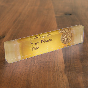 Placa De Nombre Abejas, Abejas, SUMINISTROS DE AZOTE
