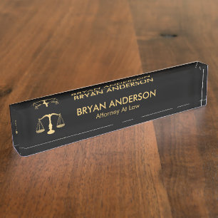 Placa De Nombre Abogado