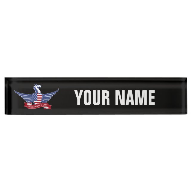 Placa De Nombre Águila americana (Anverso)