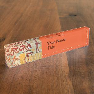 Placa De Nombre Amarillo-naranja rojo de la CONSTRUCCIÓN