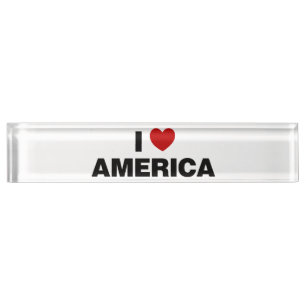 Placa De Nombre Amo América