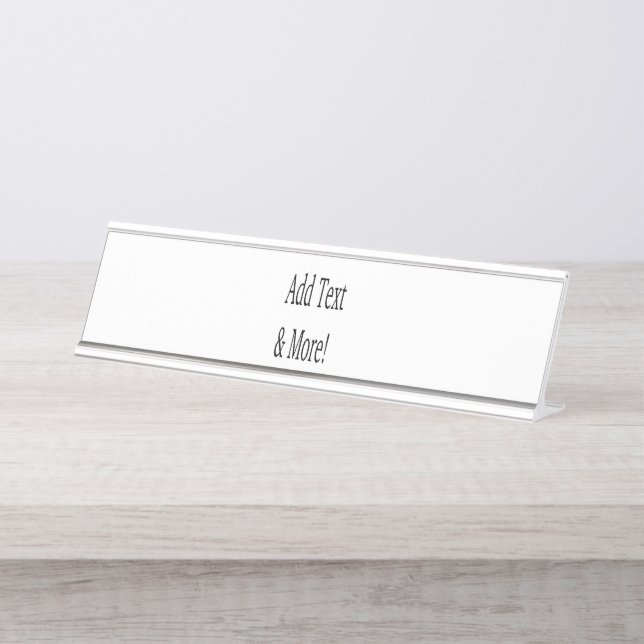 Placa De Nombre ¡Añadir texto y más! Personalizar Su Propio Person (Anverso)