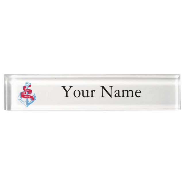 Placa De Nombre Ancla (Anverso)