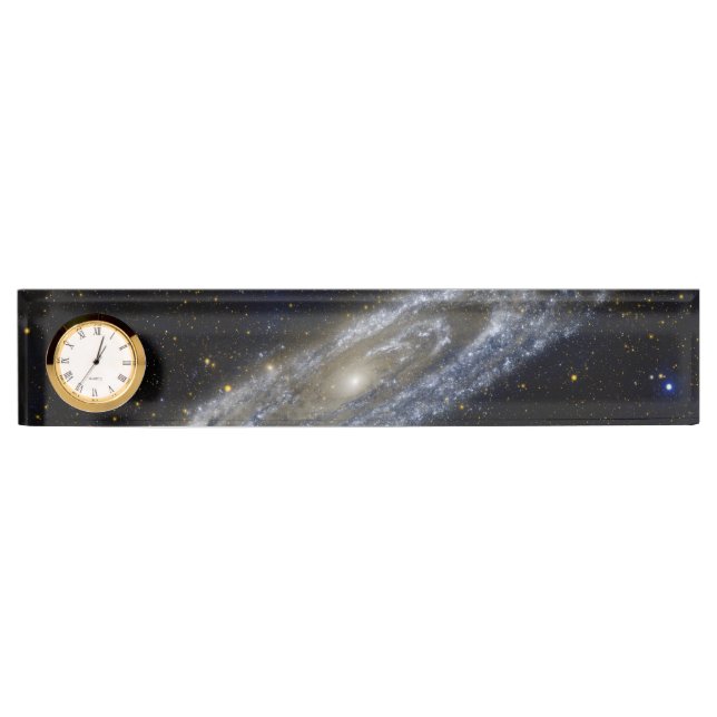 Placa De Nombre Andromeda galaxia Vía lechosa universo cosmos (Anverso)