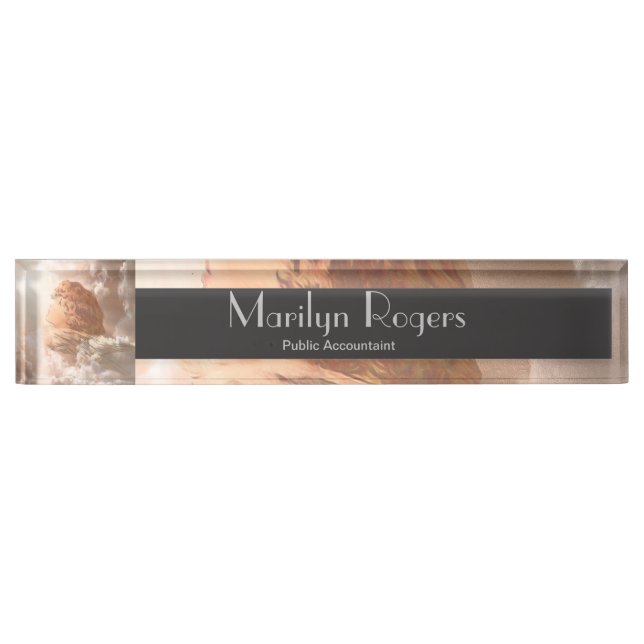 Placa De Nombre Ángel de guarda de la fe (Anverso)