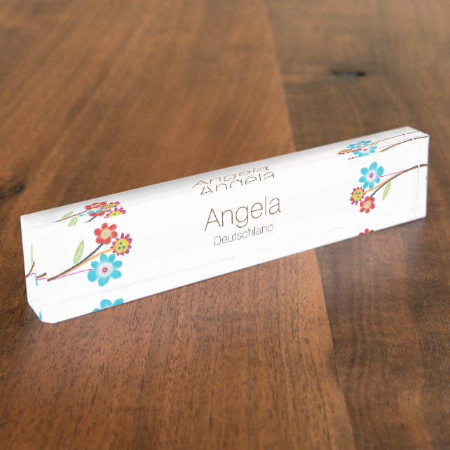 Placa De Nombre Angela (Lateral)