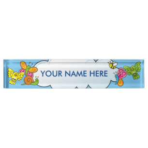 Placa De Nombre Animales para bebés