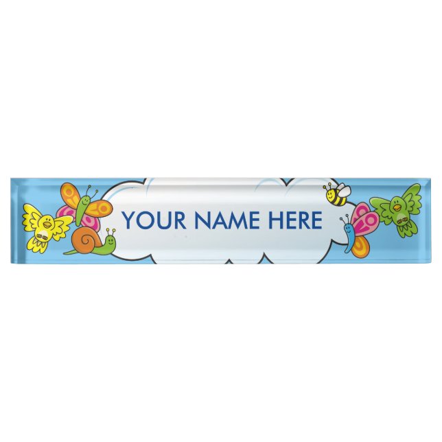 Placa De Nombre Animales para bebés (Anverso)