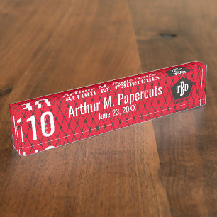 Placa De Nombre Aniversario del jalón del empleado 10 años de