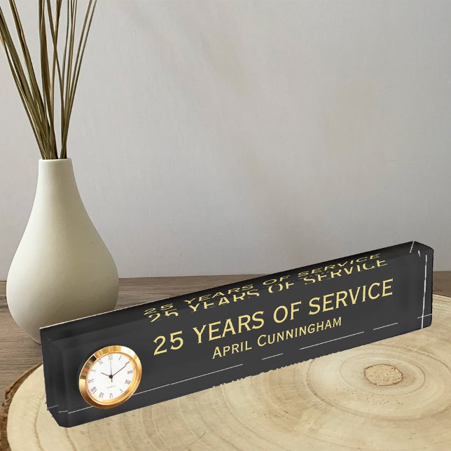 Placa De Nombre Años de servicio Premios a empleados de oficina Pl (Subido por el creador)