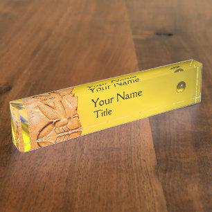 Placa De Nombre ANTIGUA EGIPCIA HONEY BEE BEEKEEPER Amarillo