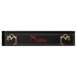 Placa De Nombre Aptitud aérea para el yoga Thunder_Cove