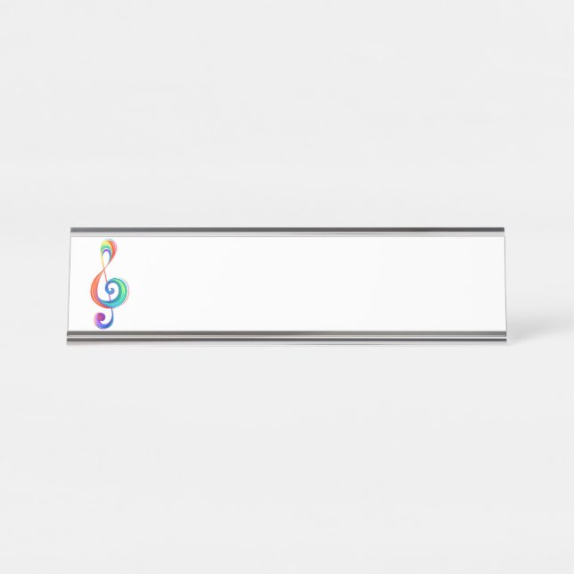 Placa De Nombre Arroyo arcoiris estratificado (Anverso)