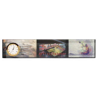 Placa De Nombre Arte de tela creativa acrílico para profesionales