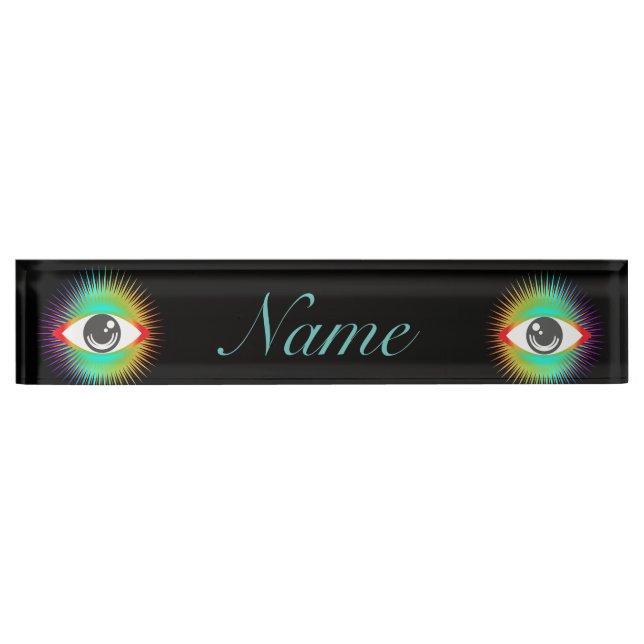Placa De Nombre Astuto de ver a Alien Eye Thunder_Cove (Anverso)