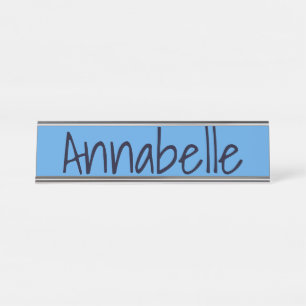 Placa De Nombre Azul de Cornflower