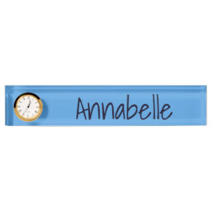 Placa De Nombre Azul de Cornflower