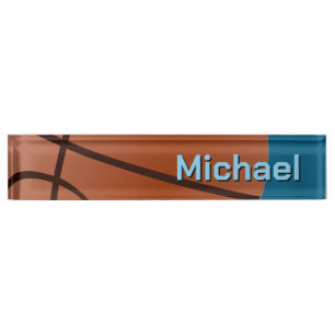 Placa De Nombre Baloncesto Su Nombre Información Personal