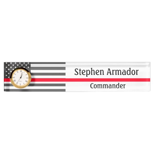 Placa De Nombre Bandera Americana (Anverso)