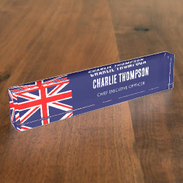 Placa De Nombre Bandera británica, Oficina del Reino Unido