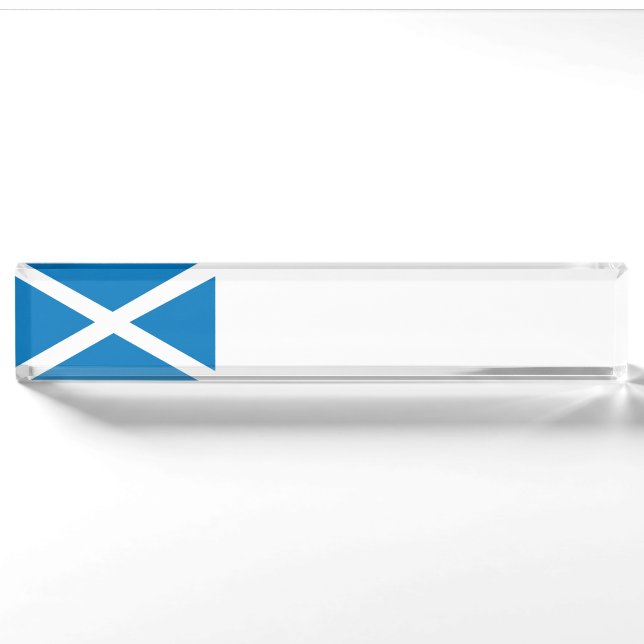 Placa De Nombre Bandera de Escocia (Anverso)