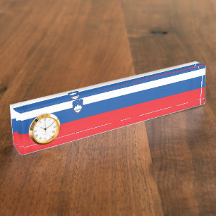 Placa De Nombre Bandera de Eslovenia