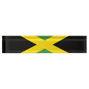 Placa De Nombre Bandera de Jamaica