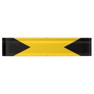 Placa De Nombre Bandera de Jamaica